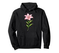 Lily Flower Plant Gardening Floral Lilies Watercolor Pullover Hoodie