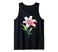 Lily Flower Plant Gardening Floral Lilies Watercolor Tank Top