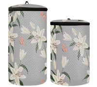 Lily Flowers Garden Shoe Washing Bag Sneaker Washing Bag Set of 2 Mesh Shoe Bag Shoe Washer Machine Bag, Lily Flowers Garden, One Size, Claasic