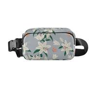 Lily Flowers Garden Trendy Crossbody Bag Waist Packs for Women Men Teenagers Multipurpose Crossbody Sling Bag with Adjustable Strap for Travel Shopping Running, Lily Flowers Garden, One Size