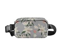 Lily Flowers Garden Trendy Fanny Waist Pack for Women Men Teenagers Large Capacity Belt Bag with Adjustable Strap for Travel Vacation Running, Lily Flowers Garden, One Size
