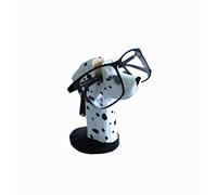 Lily&her friends - Creative Completely Hand Carved Wood Glasses Holder, Crafts, Unique Animal Shaped Wooden Eyeglass Spectacle Holder Display Stand Home Office Desk Decorative (Dalmatian)