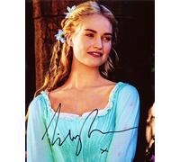 Lily James Autograph Signed A4 Photo Print