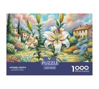 Lily Jigsaw Puzzle for Adults 1000 Piece with Letters on Back Educational Game Flower Challenging Games Creativity & Gift Giving 70x50cm/1000pcs