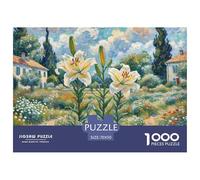 Lily Jigsaw Puzzle for Adults 1000 Piece with Letters on Back Educational Games Flower Challenging Game Creativity & Gift Giving 70x50cm/1000pcs