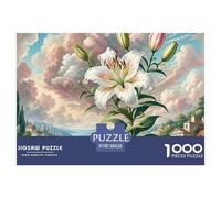 Lily Jigsaw Puzzle for Adults 1000 Pieces with Letters on Back Educational Games Flower Challenging Game Creativity & Gift Giving 38x26cm/1000pcs