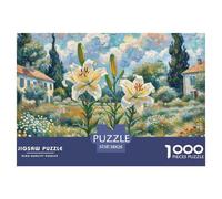 Lily Jigsaw Puzzles for Adults 1000 Pieces with Letters on Back Educational Games Flower Challenging Game Creativity & Gift Giving 38x26cm/1000pcs