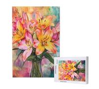 Lily Jigsaw Puzzles for Adults 6000 Piece, Color Puzzles for Adults Wooden, Funny/Difficult/Impossible/Challenging Decompression Games, As a Birthday for Women and Men ML-1090