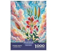 Lily Jigsaw Puzzles Puzzle for Adults Kids. 1000 Piece Whimsical Challenge Toy Educational Games Home Decoration for Adults& Kids Age 14 Years Up 70x50cm/1000pcs