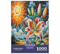 Lily Jigsaw Puzzles Puzzle for Adults Kids. 1000 Pieces Whimsical Challenge Toy Educational Game Home Decoration for Educational Games Gifts 70x50cm/1000pcs