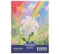 Lily Jigsaw Puzzles Puzzle for Adults Kids. 1000 Pieces Whimsical Challenge Toy Educational Games Home Decoration for Educational Games Gifts 70x50cm/1000pcs