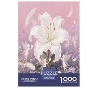 Lily Jigsaw Puzzles Puzzles for Adults Kids. 1000 Pieces Great Gifts Challenge Toy Educational Game Home Decoration for Adults& Kids Age 14 Years Up 70x50cm/1000pcs