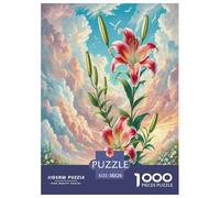 Lily Jigsaw Puzzles Puzzles for Adults Kids. 1000 Pieces Whimsical Challenge Toy Educational Games Home Decoration for Adults& Kids Age 14 Years Up 38x26cm/1000pcs