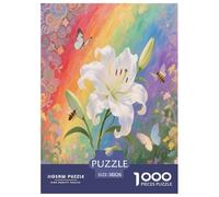 Lily Jigsaw Puzzles Puzzles for Adults Kids. 1000 Pieces Whimsical Challenge Toy Educational Games Home Decoration for Adults& Kids Age 14 Years Up 38x26cm/1000pcs