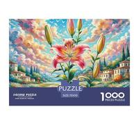 Lily Jigsaws Puzzles for Adults 1000 Piece with Letters on Back Educational Games Flower Challenging Games Creativity & Gift Giving 70x50cm/1000pcs
