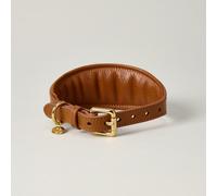 Lily & Leo Leather Whippet Dog Collar - Tan - Size: Small