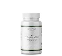 Lily & Loaf Collagen + MSM + Vitamin C - Skin, Joint & Connective Tissue Support | 100 Capsules | 25-Day Supply | Anti-Ageing, Hydrating, Firming | Bovine Collagen Supplement