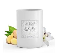 Lily & Loaf Ginger & White Lily Soy Wax Candle - Floral & Spice Scented Candle, Phthalate Free, Approx. 40 Hour Burn Time