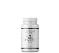 Lily & Loaf Trans-Resveratrol 400mg - High Strength Antioxidant Supplement for Heart Health, Healthy Ageing & Cellular Protection - 30 Vegan Capsules - 1 Month Supply