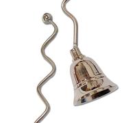LILY & LOAF Wavy Candle Snuffer, Silver Aluminium Extinguisher
