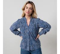 Lily & Me Alicia Cobalt Wayfaring Blouse