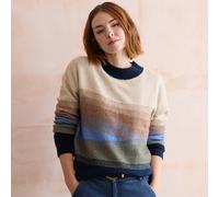 Lily & Me Artist Colour Block Knit Jumper - Oatmeal