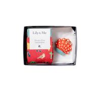 Lily & Me At The Beach Socks And Shell Keyring Giftbox