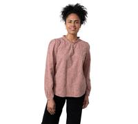 Lily & Me Emily Textured Jacquard Keyhole Blouse - Antique Rose - Size 14