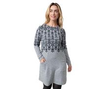 Lily & Me Fair Isle Print Swing Dress - Grey - Size 12