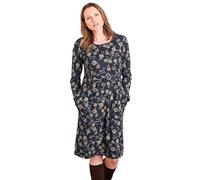Lily & Me Frampton Floral Print Midi Dress - Navy - Size 16