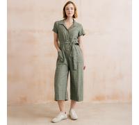 Lily & Me Josie Multi Check Jumpsuit - Laurel