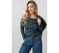 Lily & Me Monica Geometric Print Jersey Top Navy - 10 - Navy