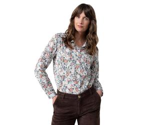 Lily & Me Patsy Cotton Ditsy Shirt - Ecru - Size 10