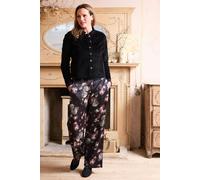 Lily & Me Rene Stretch Jumbo Cord Jacket Black - 10 - Black