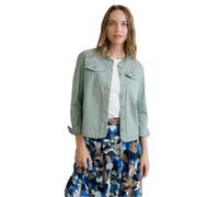 Lily & Me Seren Stretch Cotton Twill Jacket - Silver Sage - Size 14
