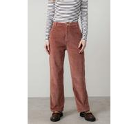 Lily & Me Strachan Stretch Cord Wide Leg Trouser Antique Rose - Regular - 10 - Antique Rose