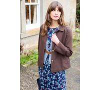 Lily & Me Sycamore Cotton Canvas Jacket Chocolate - 08 - Chocolate