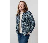 Lily & Me Women's Ash Cotton Floral Print Cord Jacket with Patch pockets in Navy | Size: 14 Lily & Me Navy 14