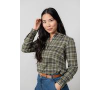 Lily & Me Women's Beech Brushed Cotton Long Sleeve Checked Shirt with Curved Hem | Size: 10 Lily & Me Multicolor 10