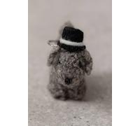 Lily & Me Women's Dapper gents Felt Friends Felt Key Ring Lily & Me Multicolor One Size