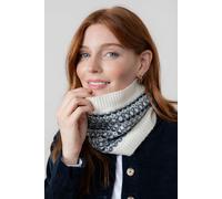 Lily & Me Women's Fair Isle 28.5cm Blended Yarn Knitted Snood in Ecru Lily & Me Ecru One Size