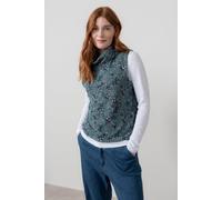 Lily & Me Women's Hawthorn Fairisle Soft Brushed knit Cowl neck Tank Top in Teal | Size: 16 Lily & Me Teal 16