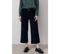 Lily & Me Women's Isla Stretch Jumbo Cord Cropped Trousers in Navy | Size: 16 Lily & Me Navy 16