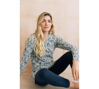 Lily & Me Women's Maple Printed Cotton Jersey Tunic in Navy | Size: 18 Lily & Me Navy 18