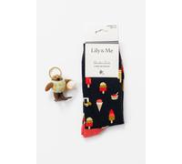 Lily & Me Women's Olive The Owl Bamboo Socks & Decoration Giftbox | Size: 4-7 Lily & Me Multicolor 4-7
