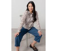 Lily & Me Women's Patsy Breathable Cotton Ditsy Shirt with Classic Collar in Pink | Size: 12 Lily & Me Pink 12