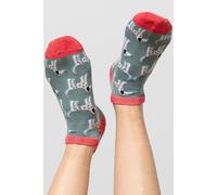 Lily & Me Women's Poppy Super Soft Bamboo Trainer Socks in Teal | Size: 4-8 Lily & Me Teal 4-8