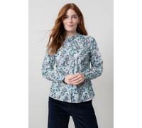 Lily & Me Women's Rachel Soft Cotton Long Sleeve Blouse with Scalloped Mandarin Collar in Duck Egg Blue | Size: 20 Lily & Me Duck Egg Blue 20
