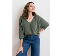Lily & Me Women's Rewilding Batwing Jumper in Green | Size: 12 Lily & Me Green 12
