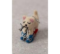 Lily & Me Women's Roller Cats Felt Friends Felt Key Ring Lily & Me Multicolor One Size